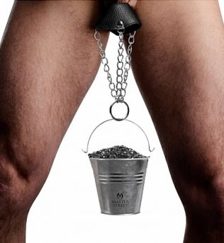 Anilla testicular (tipo paracaidas) con cubo para peso